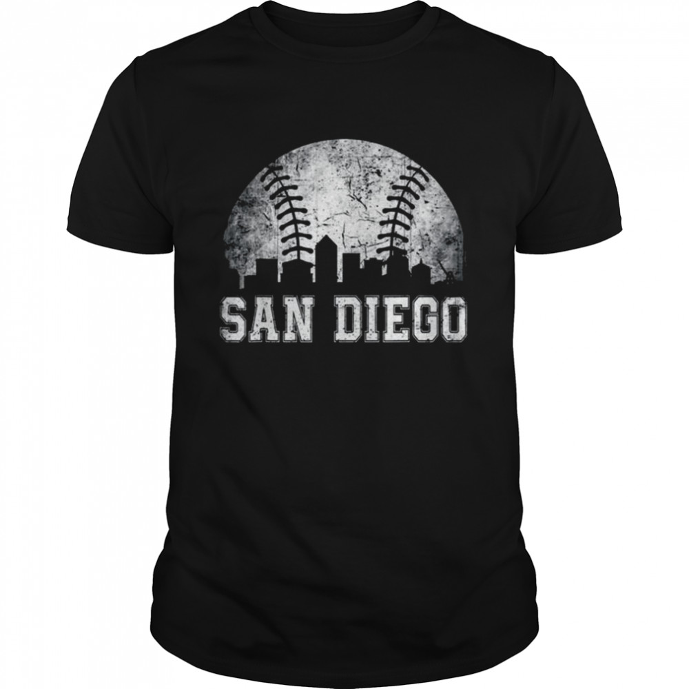 San Diego Distressed Retro Tailgate Gameday Baseball 2022 Shirt