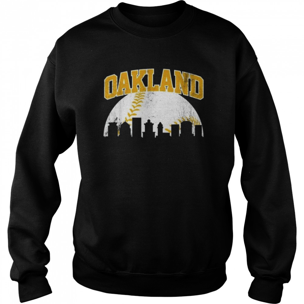 Vintage Oakland Skyline City Gameday Retro Unisex Sweatshirt