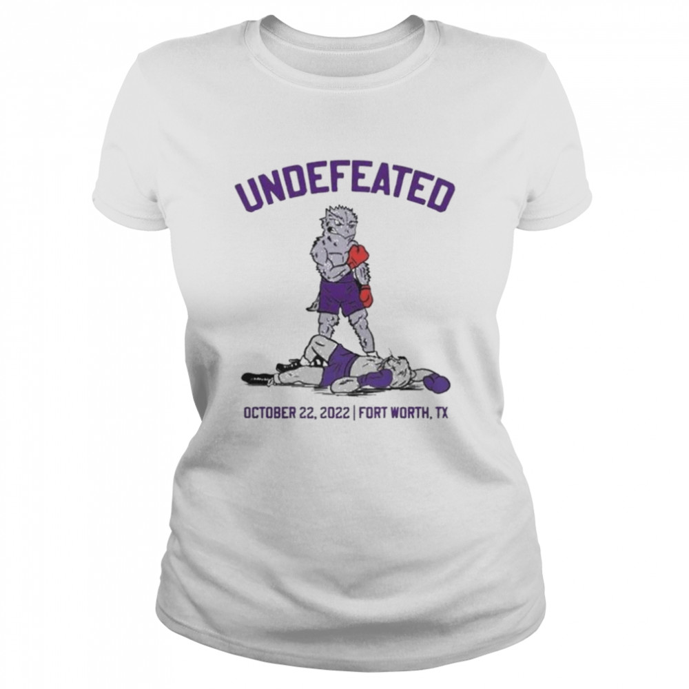 Undefeated Knockout Kansas State Beat TCU Horned Frogs October 22, 2022 T- Classic Women's T-shirt
