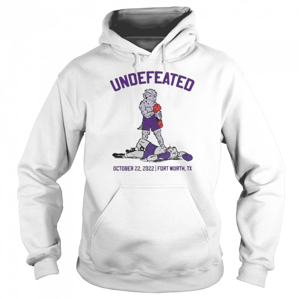Undefeated Knockout Kansas State Beat TCU Horned Frogs October 22, 2022 T- Unisex Hoodie