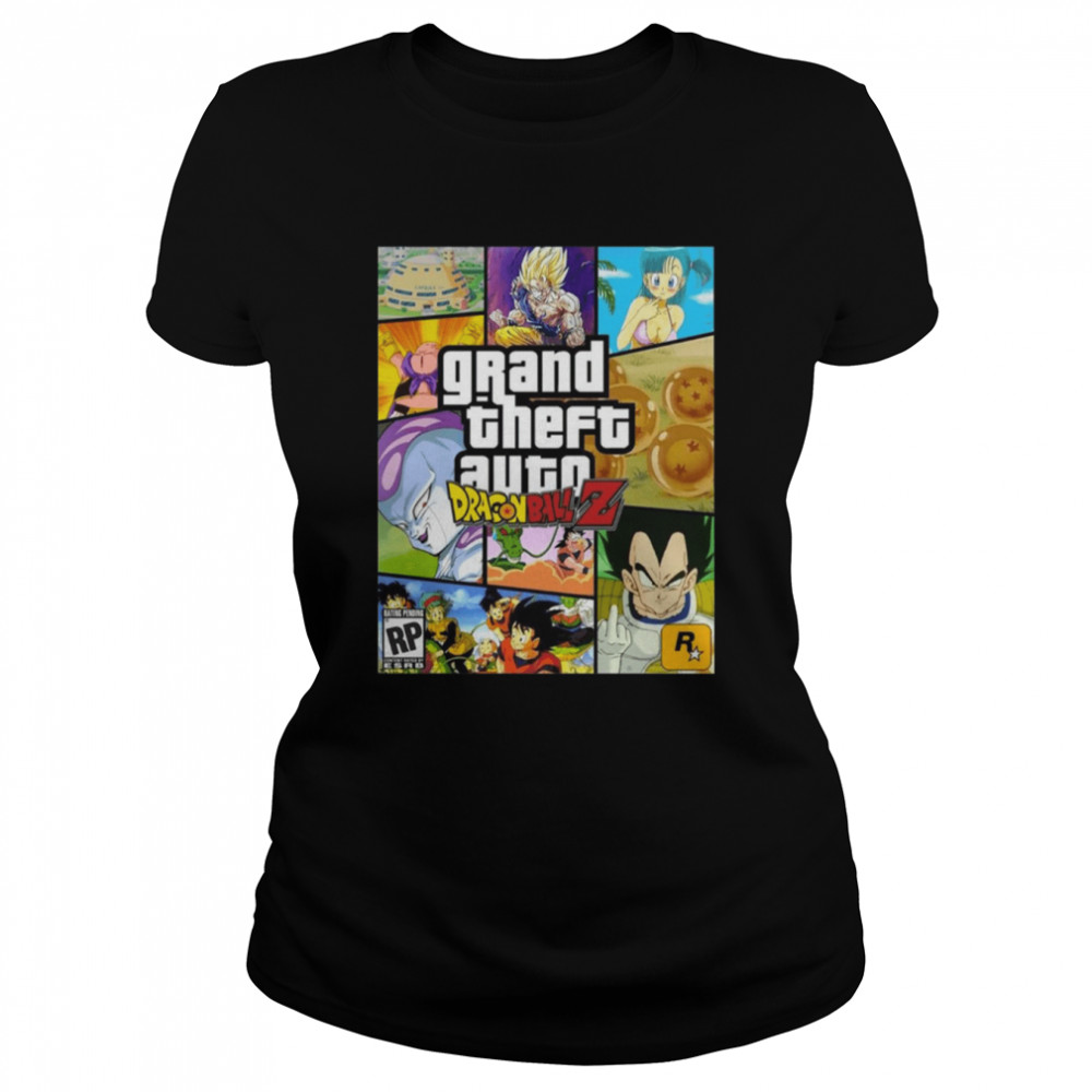 Dragon Ball Design Inspired By Grand Theft Auto Gta shirt Classic Women's T-shirt