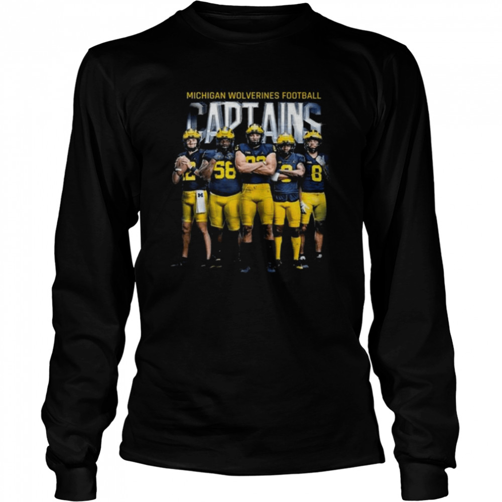 Michigan Wolverines football announces team captains for the 2022 season shirt Long Sleeved T-shirt