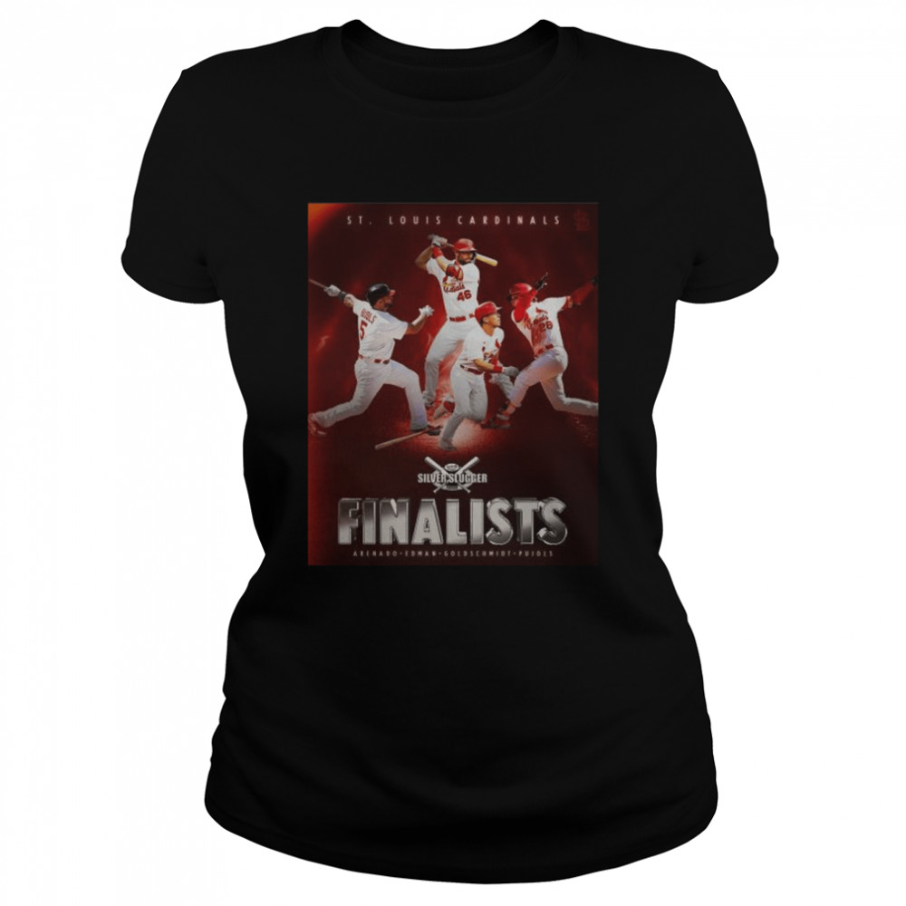 St Louis Cardinals Silver Slugger Finalists Arenado Edman Goldschmidt and Pujols shirt Classic Women's T-shirt