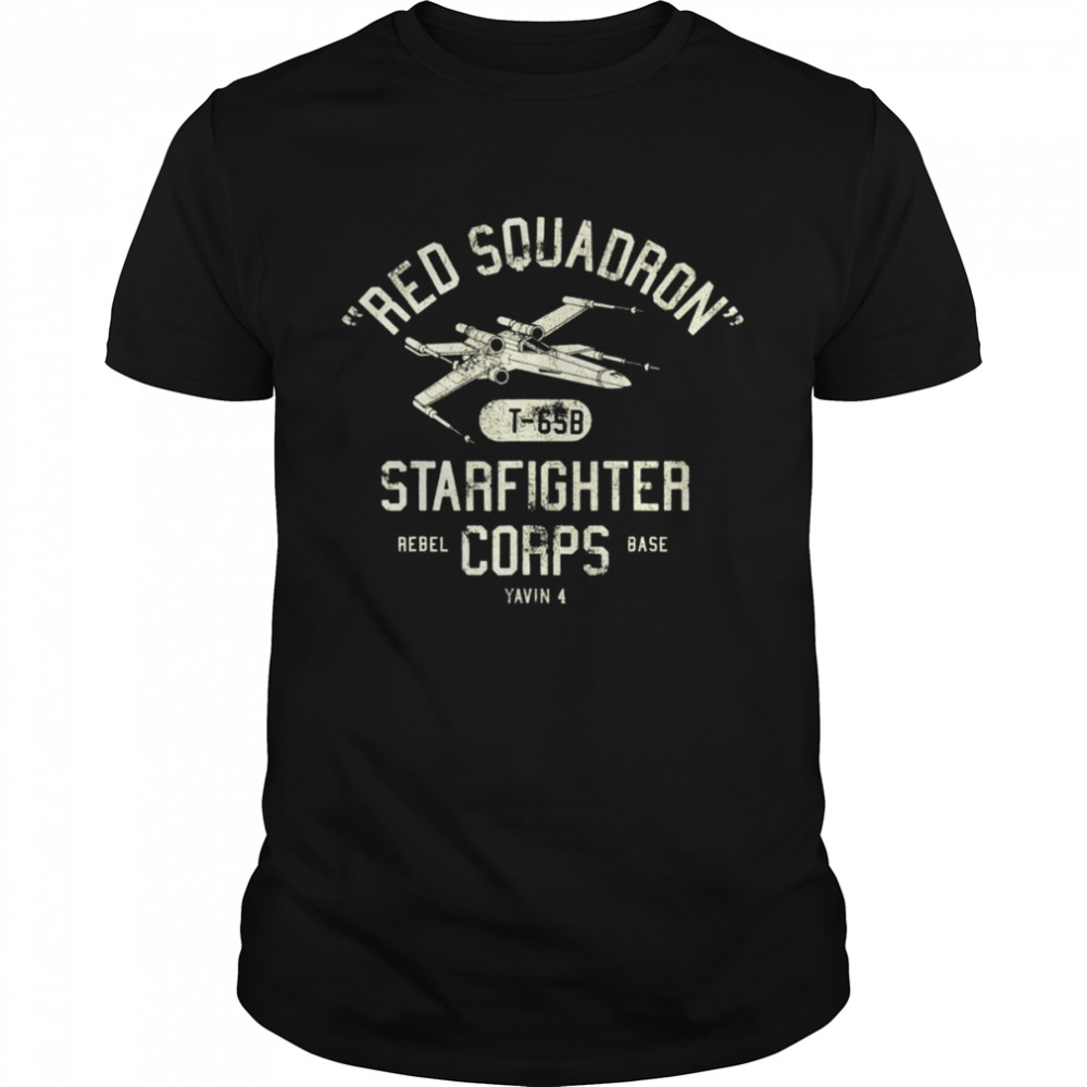 Stars Wing Red Squadron Starfighter shirt