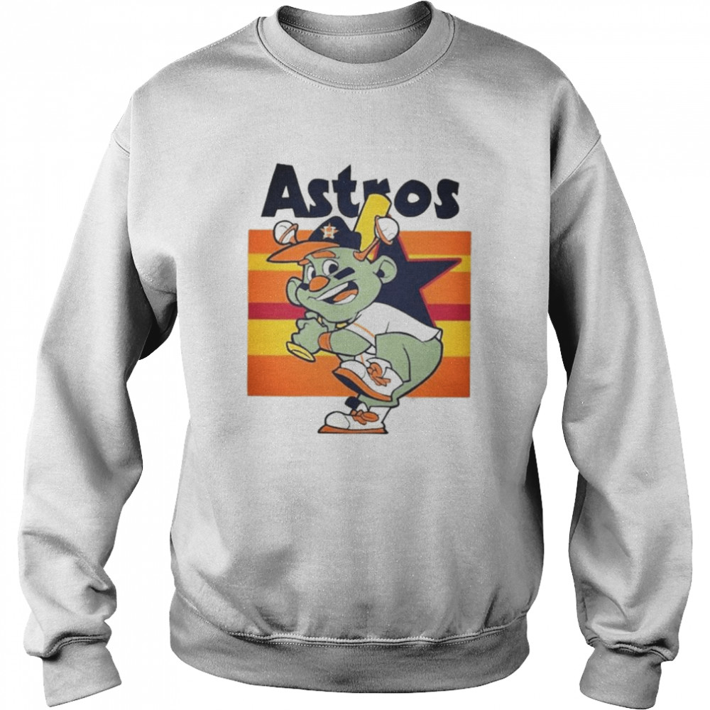 Official houston astros world series 2022 baseball orbit mascot we want  houston vintage T-shirt, hoodie, sweater, long sleeve and tank top
