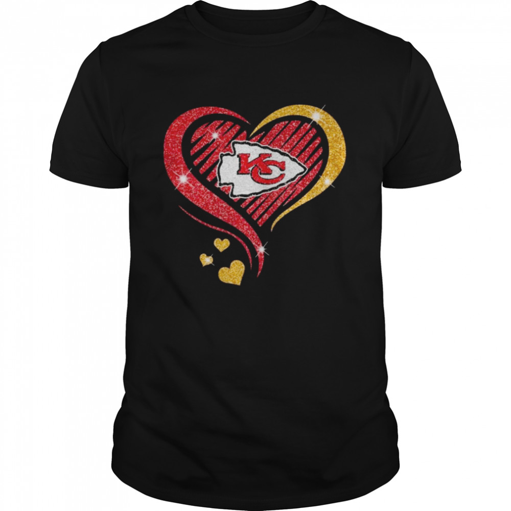 Kansas City Chiefs football Heart Diamond shirt - Trend T Shirt