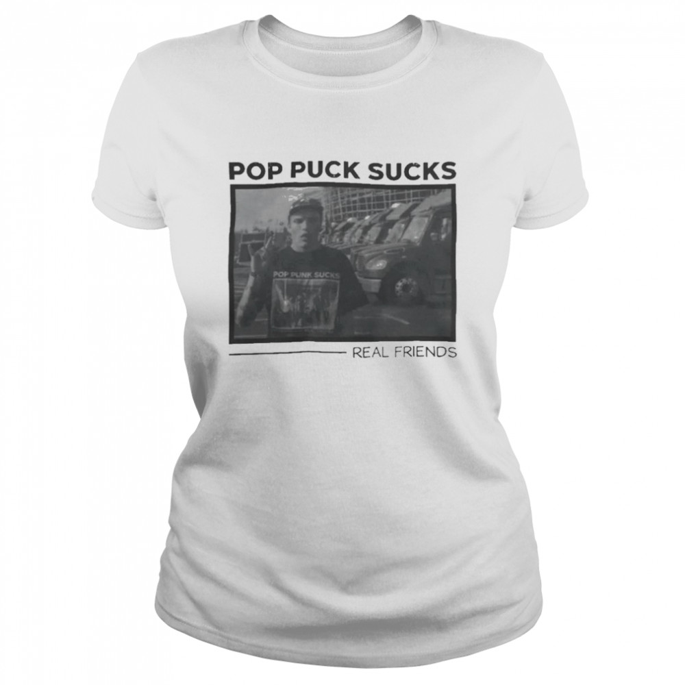 Pop punk sucks real friends t-shirt Classic Women's T-shirt
