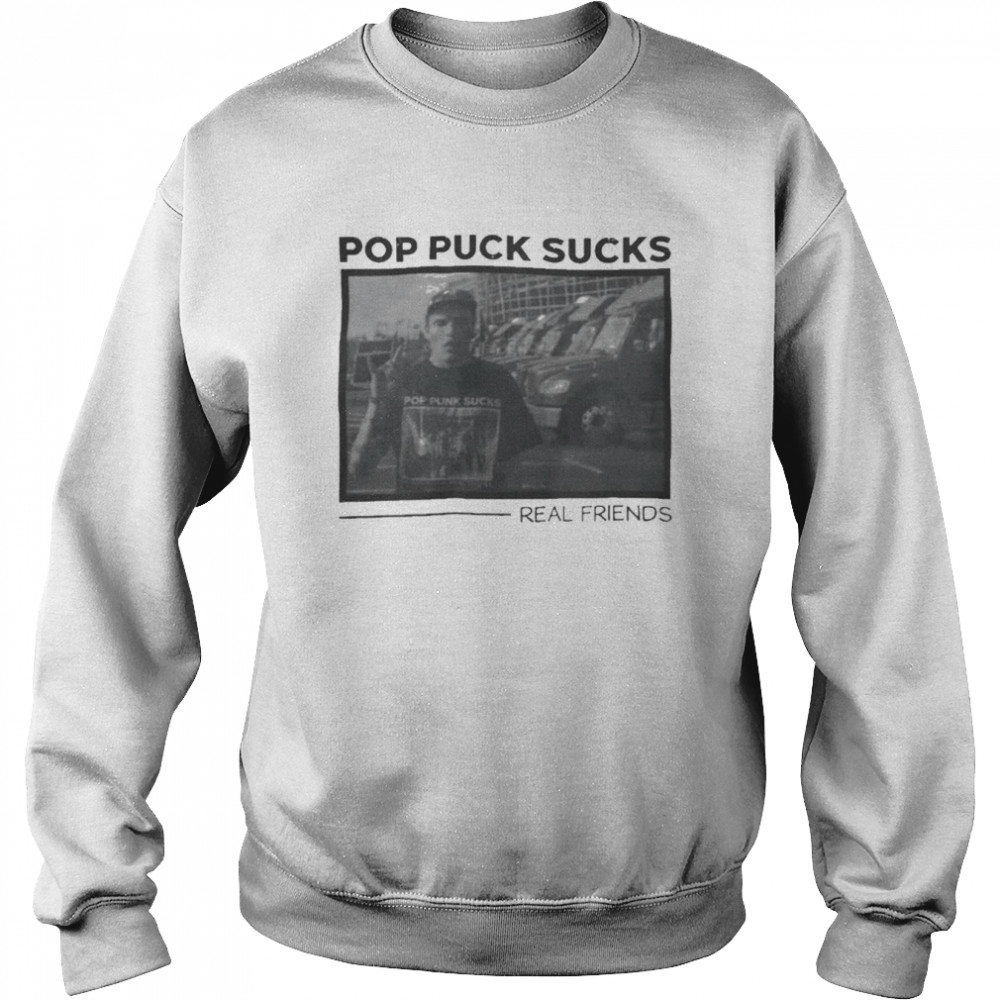 Pop punk sucks real friends t-shirt Unisex Sweatshirt