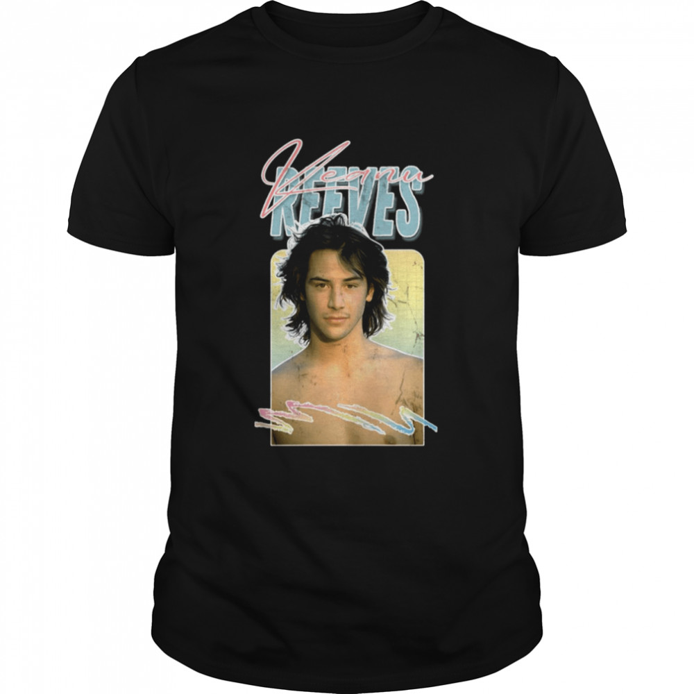 Handsome Keanu Reeves Actor Retro shirt Classic Men's T-shirt