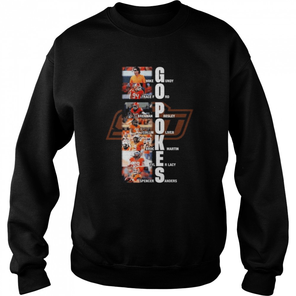 Oklahoma State Cowboys all team player signatures 2022 shirt Unisex Sweatshirt