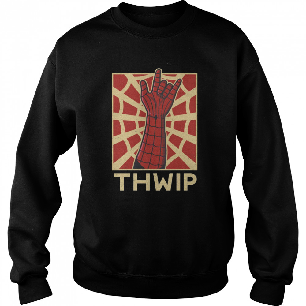 Thwip Graphic Spiderman Comic shirt Unisex Sweatshirt