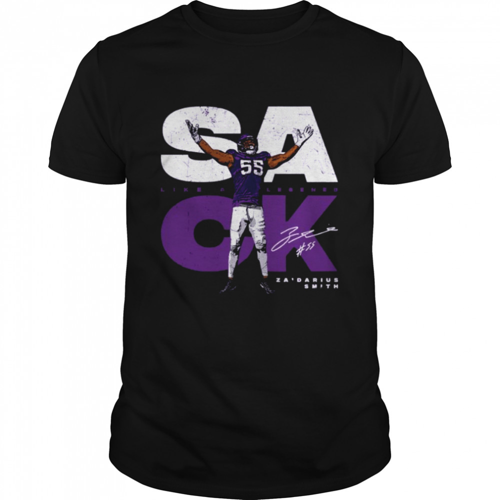Za’Darius Smith Minnesota Vikings Sack Celebration Signature  Classic Men's T-shirt