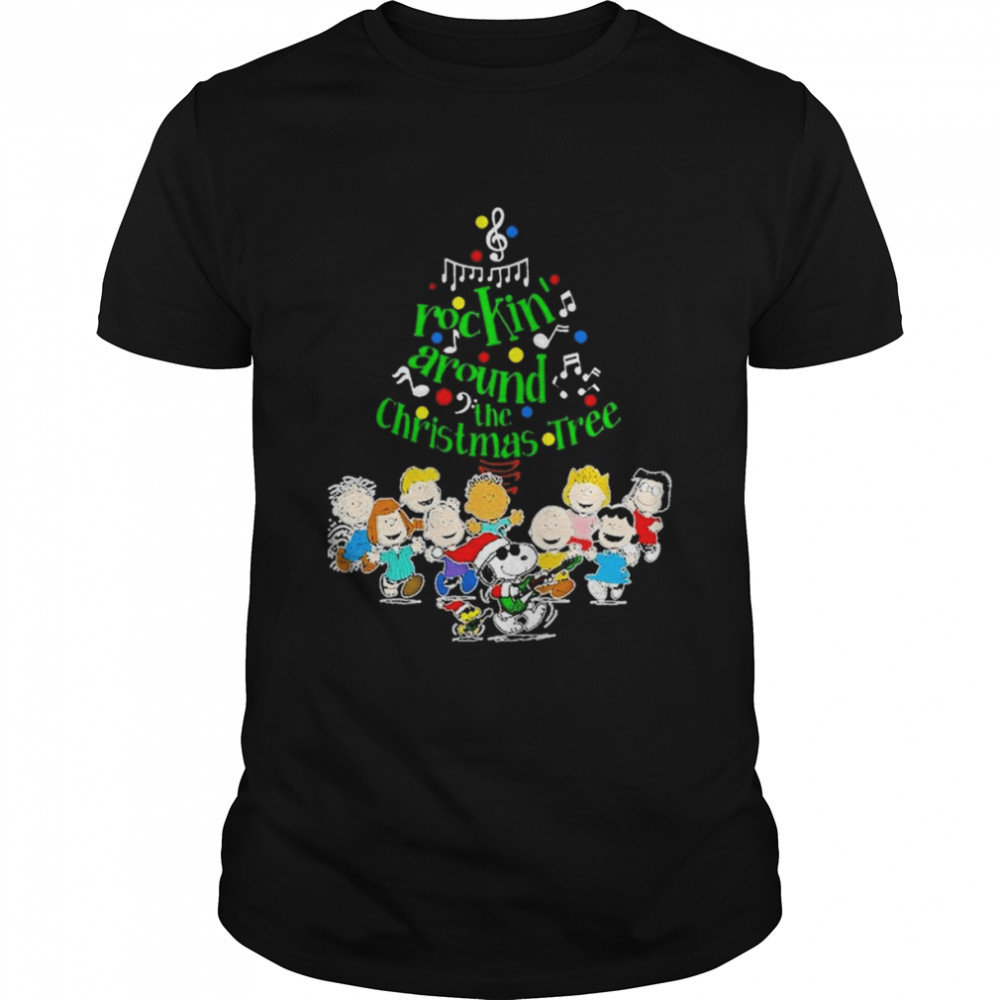 The Peanuts Characters Rockin’ Around the Christmas Tree shirt