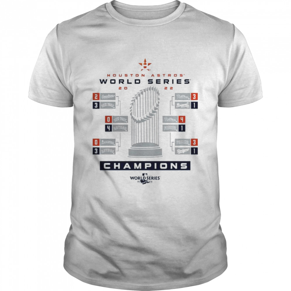 Mens Houston Astros World Series Champions Milestone Schedule Graphic  T-Shirt