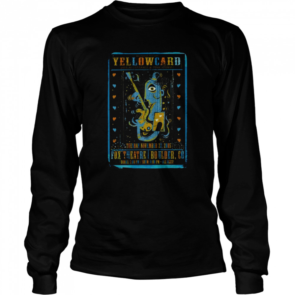 Fox Theatre Yellowcard Band shirt Long Sleeved T-shirt