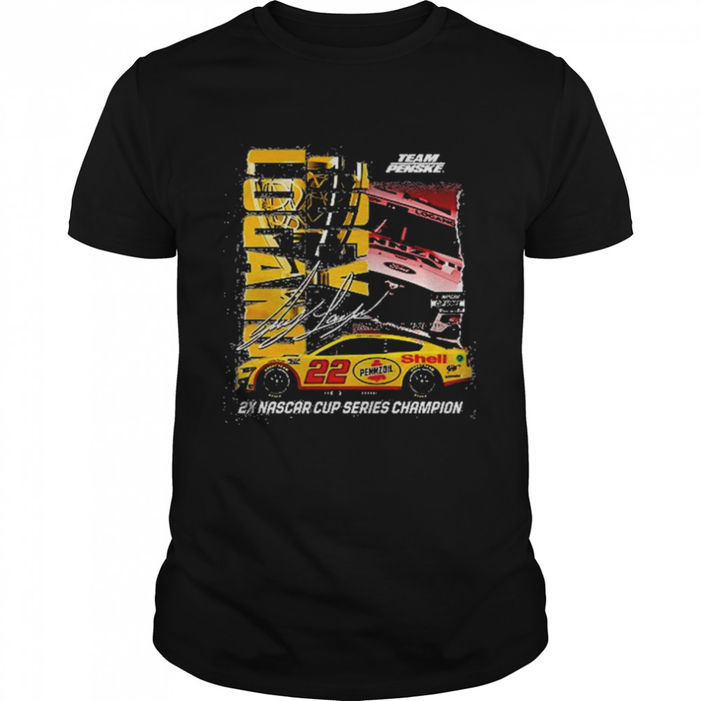 Joey Logano Team Penske 2022 NASCAR Cup Series Champion Shell Pennzoil Car One Spot Shirt