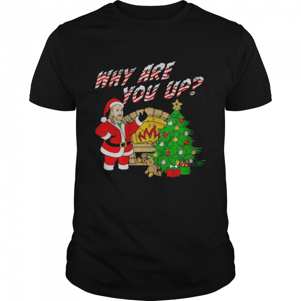Santa leigh mcnasty why are you up 2022 Christmas tree shirt
