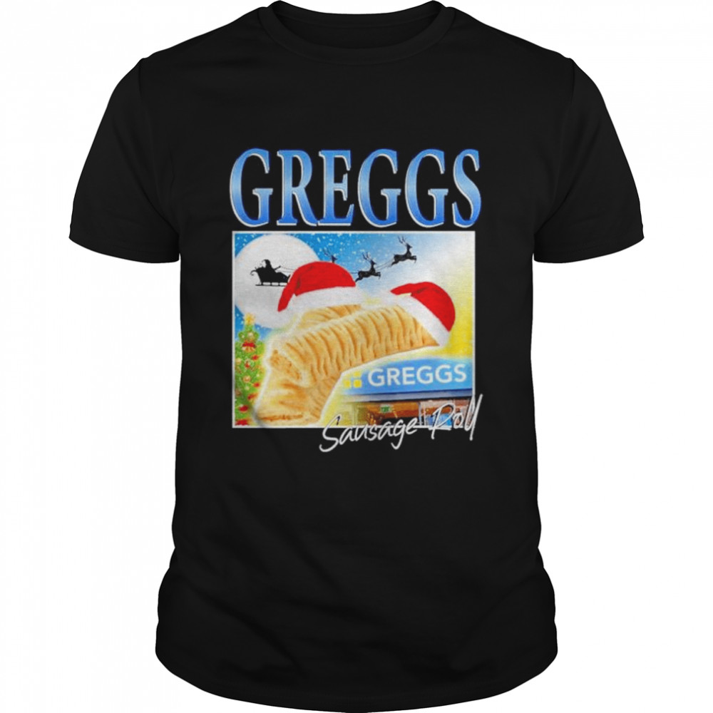 Greggs sausage roll Christmas 2022 shirt