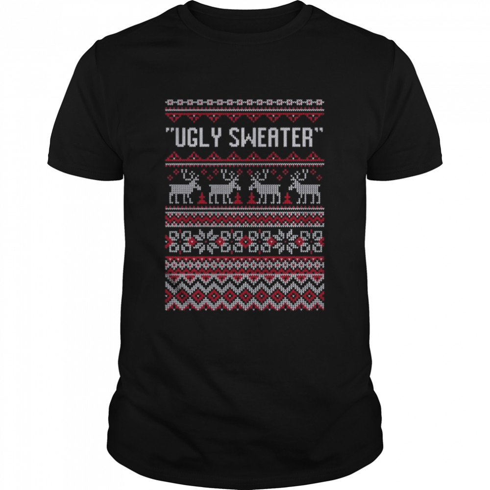 Reindeer 2022 merry ugly Christmas shirt shirt Classic Men's T-shirt