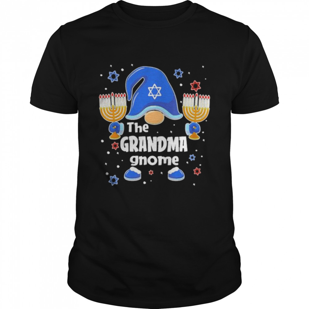 The Grandma Gnome Hanukkah Merry Christmas shirt