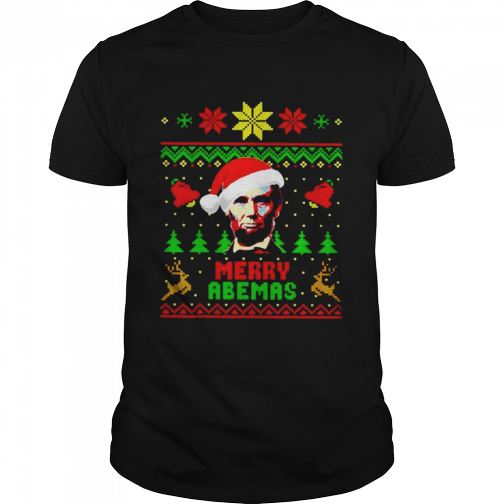merry Abemas Santa Abraham Lincoln Christmas shirt Classic Men's T-shirt