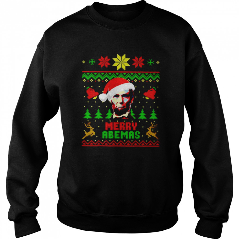 merry Abemas Santa Abraham Lincoln Christmas shirt Unisex Sweatshirt