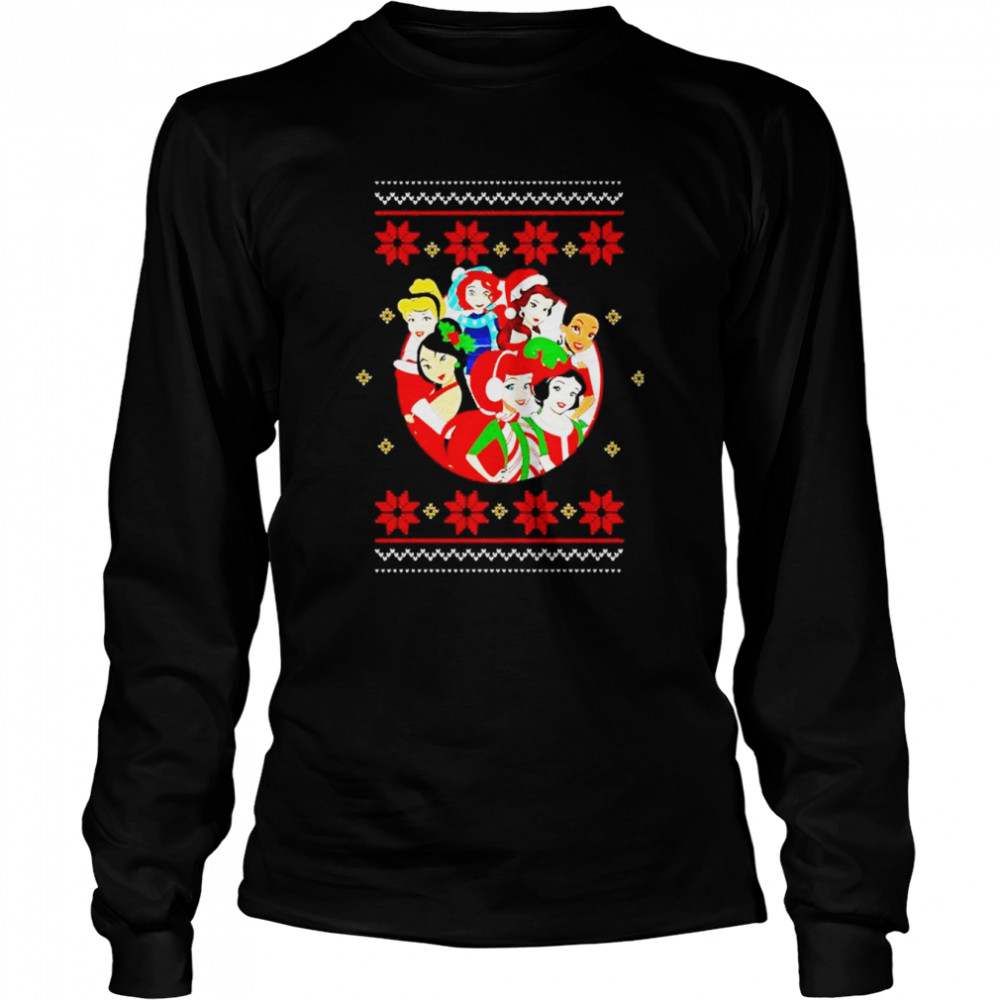 Disney Princess 2022 Ugly Christmas sweater Long Sleeved T-shirt