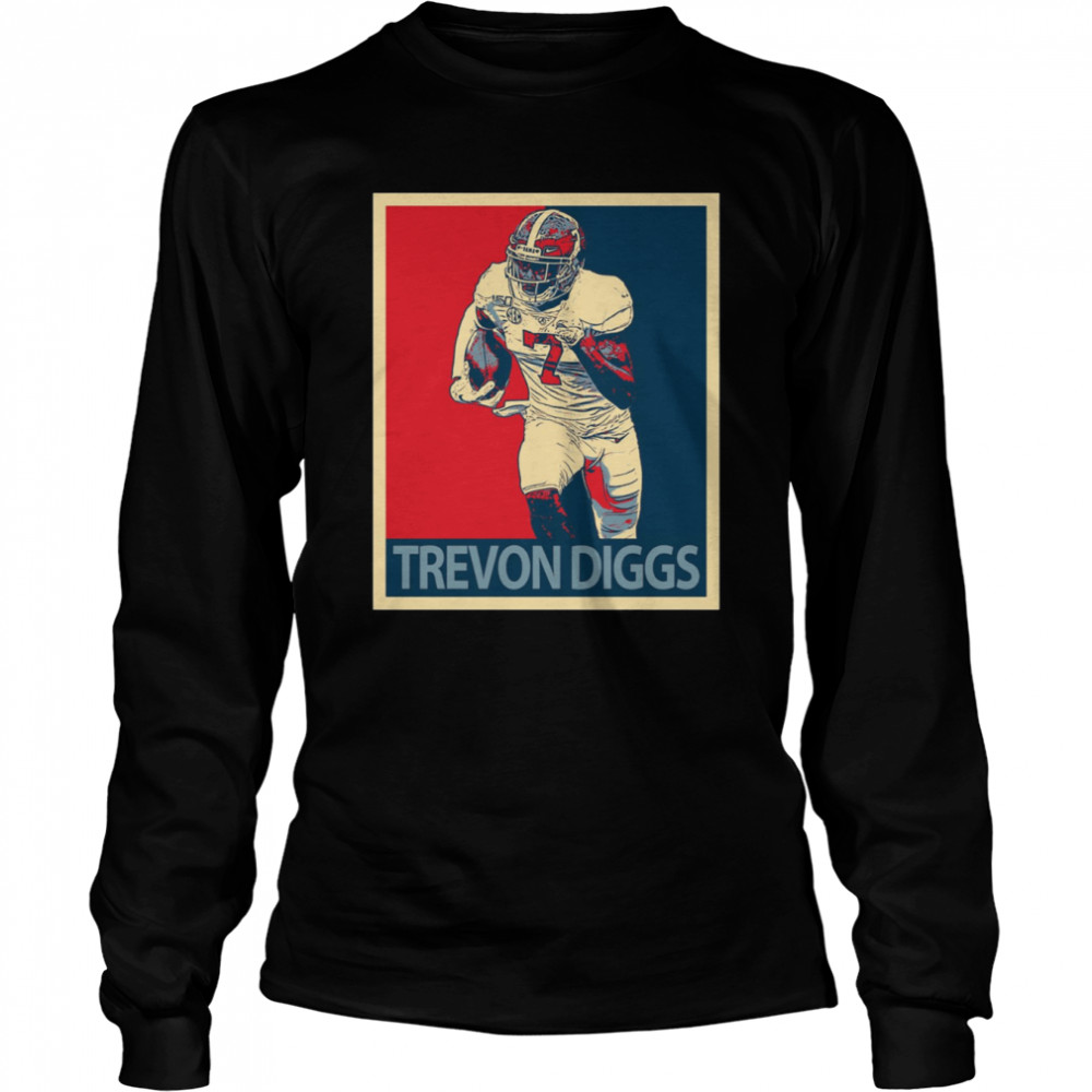 Graphic Player Trevon Diggs Football shirt Long Sleeved T-shirt