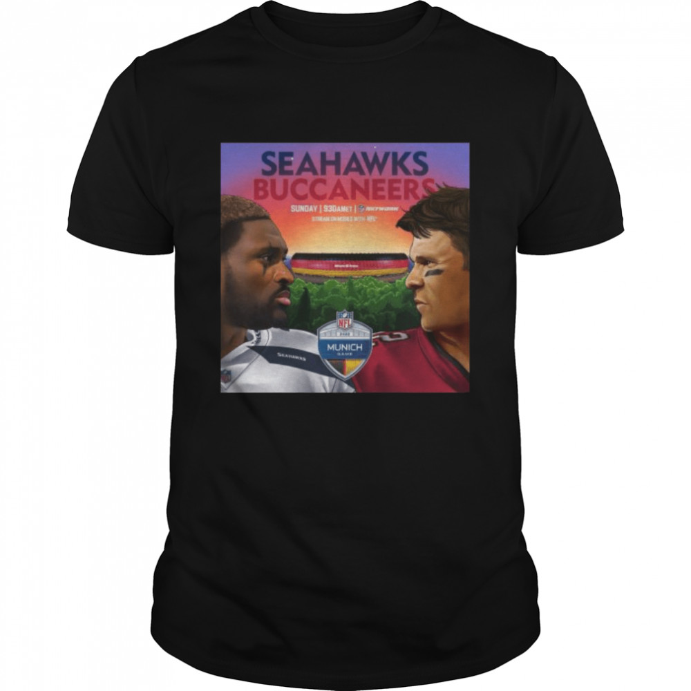 Seahawks Vs buccaneers NFL Munich game 2022 shirt Classic Men's T-shirt
