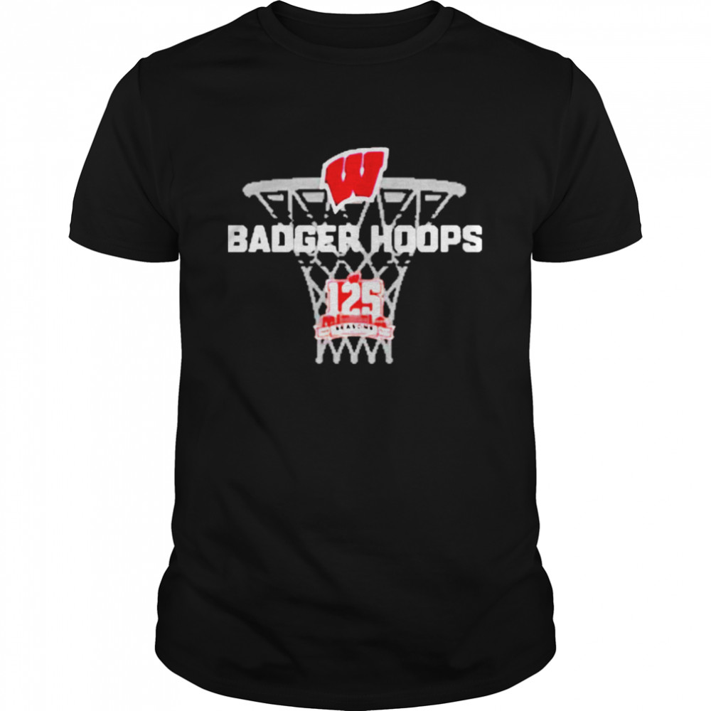 Wisconsin badgers basketball 125th anniversary badger hoops t-shirt Classic Men's T-shirt