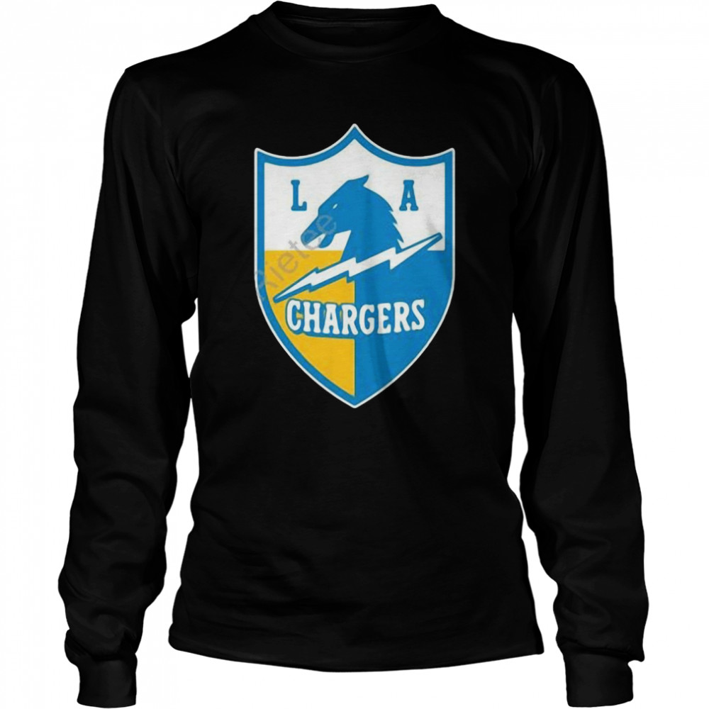 Los Angeles Chargers Vintage Shield Logo T-Shirt - TeeHex