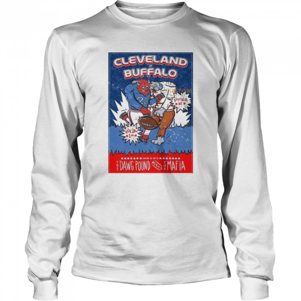 Cleveland vs Buffalo, Nov 20th 2022, Cleveland Browns vs Buffalo Bills, Highmark Stadium Buffalo NY Poster shirt Long Sleeved T-shirt