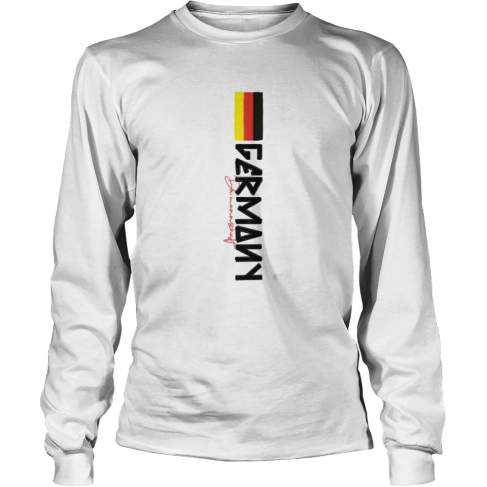 Germany flag and world cup qatar 2022 T- Long Sleeved T-shirt