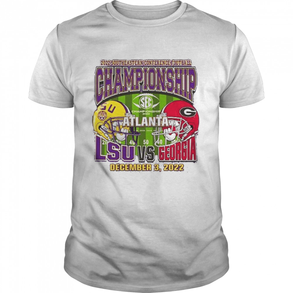 LSU Vs Georgia SEC Championship Game Match Up 2022  Classic Men's T-shirt