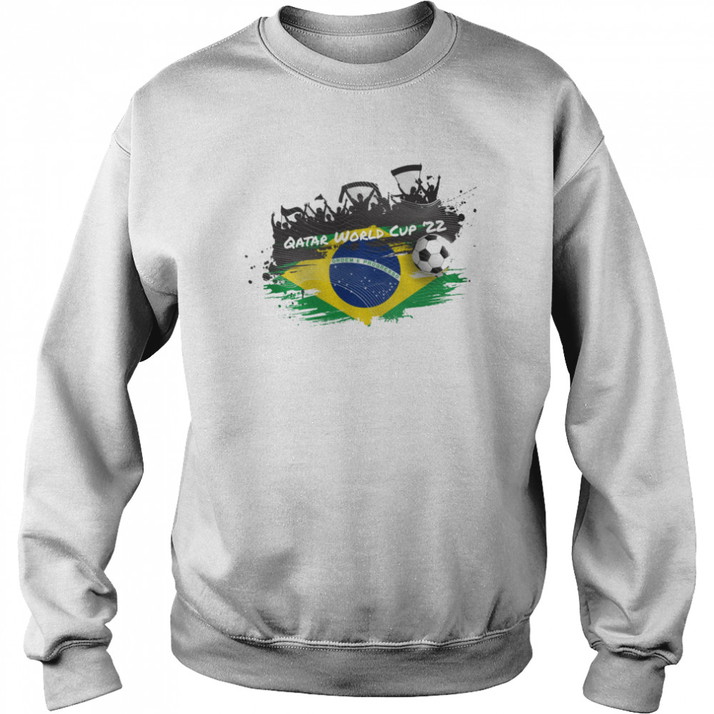 QATAR WORLD CUP 2022 BRAZIL FOOTBALL shirt Unisex Sweatshirt