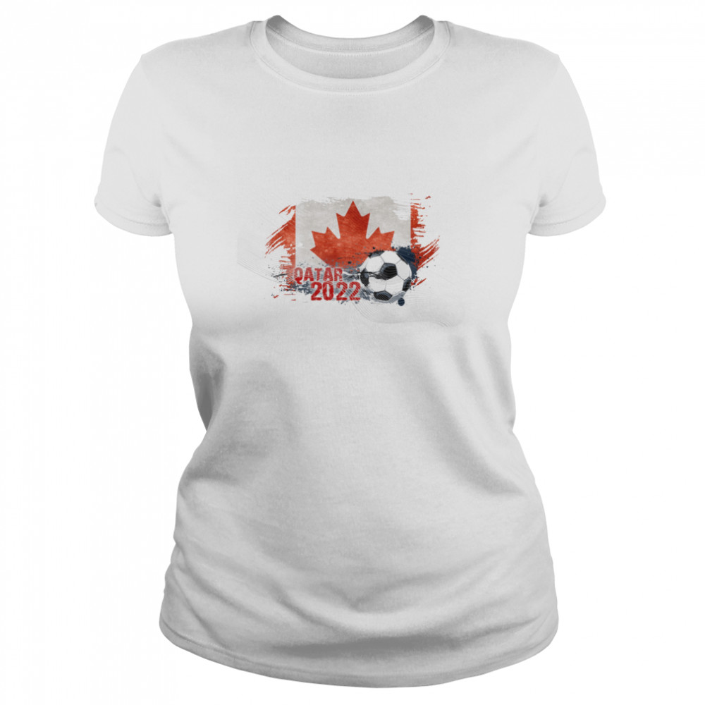 QATAR WORLD CUP 2022 CANADIAN FLAG shirt Classic Women's T-shirt