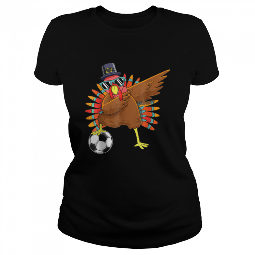 Cute Funny Soccer Thanksgiving Dabbing Turkey Dab Boys Gifts T- B0BN1F96HC Classic Women's T-shirt