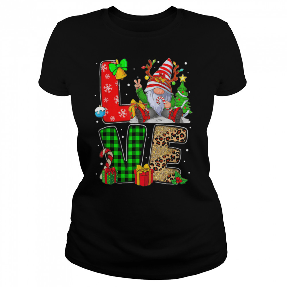 Gnome Family Christmas s For Men LOVE Gnome T- B0BN1KWLZZ Classic Women's T-shirt