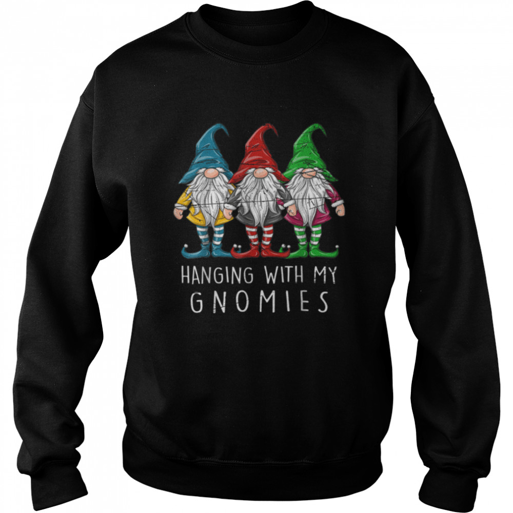 hanging with my gnomies gnomes christmas family pajamas T- B0BN1LQS95 Unisex Sweatshirt