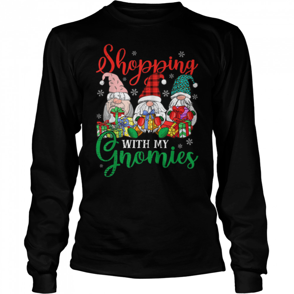 Shopping With My Gnomies Cute Xmas Christmas Gnomes Lover T- B0BN1X94QY Long Sleeved T-shirt