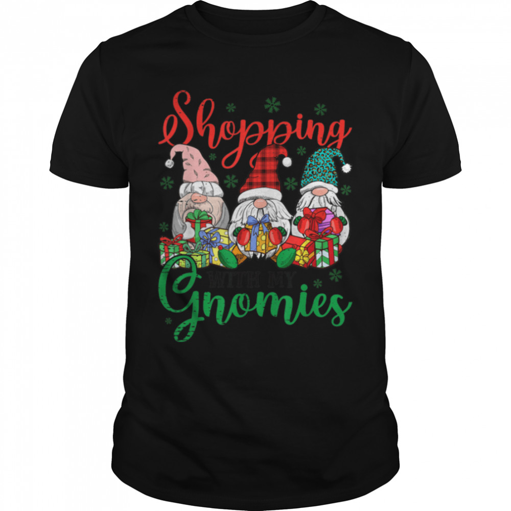 Shopping With My Gnomies Cute Xmas Gnomes Lover Christmas T- B0BN1M2V3G Classic Men's T-shirt