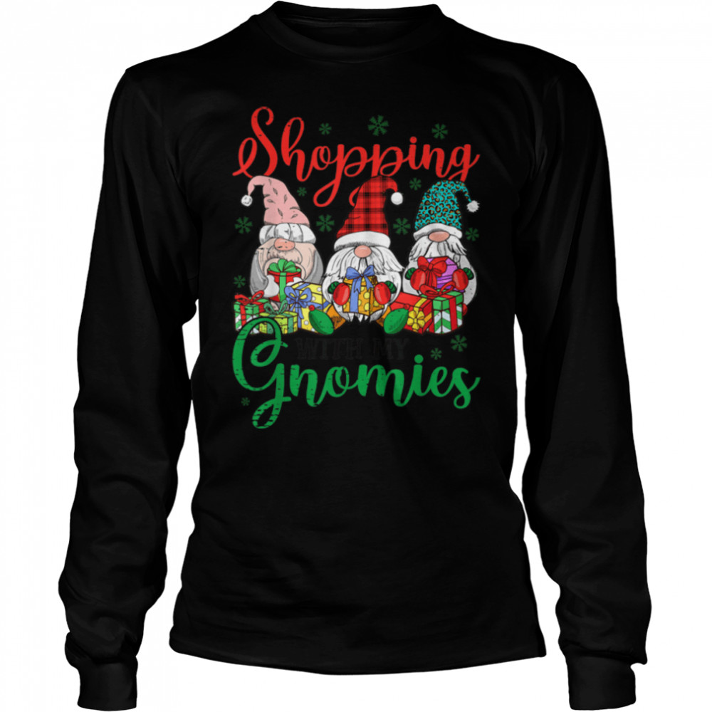 Shopping With My Gnomies Cute Xmas Gnomes Lover Christmas T- B0BN1M2V3G Long Sleeved T-shirt