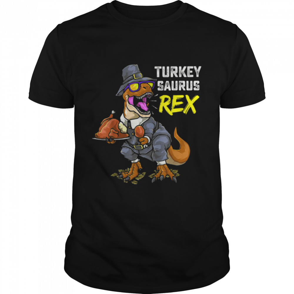 Turkey Saurus Rex Funny Dinosaur T Rex Thanksgiving Boy Kids T- B0BN14T4YS Classic Men's T-shirt