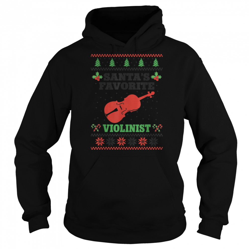 Violin Violinist Christmas Ugly Christmas Sweater Santa's T- B0BN19WBP6 Unisex Hoodie