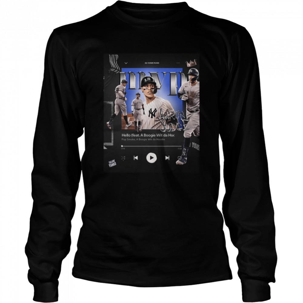 Aaron Judge 62 Home Runs American League MVP  Long Sleeved T-shirt