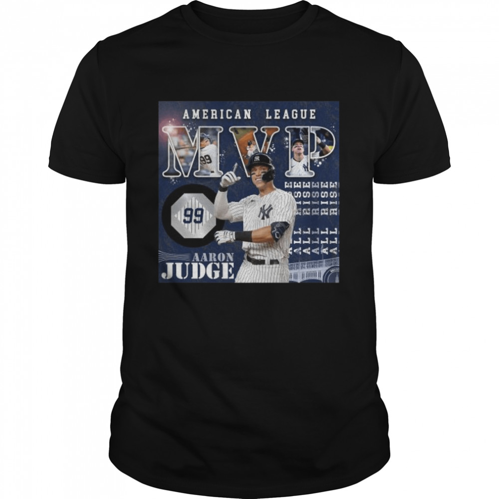 American League MVP 2022 99 Aaron Judge NJ Yankees shirt Classic Men's T-shirt