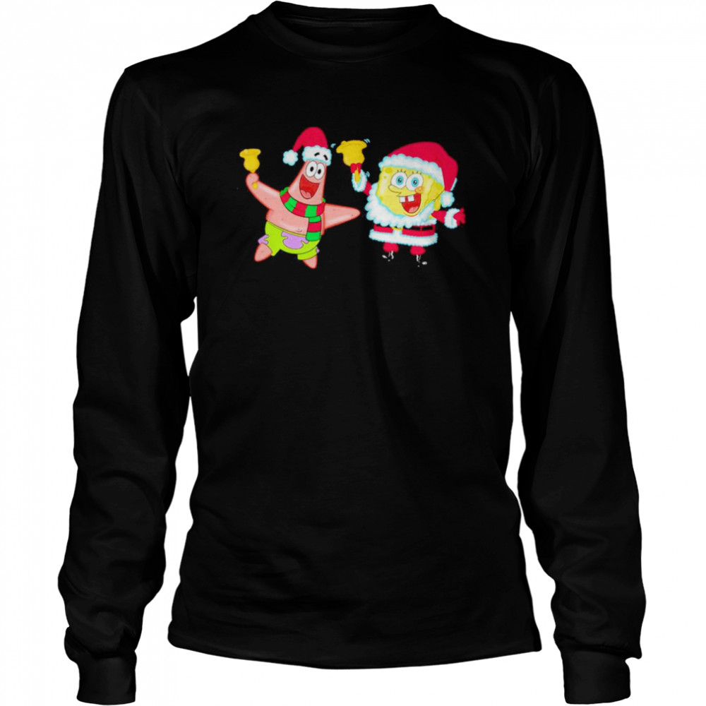Bob and Patrick Christmas bells design t-shirt Long Sleeved T-shirt