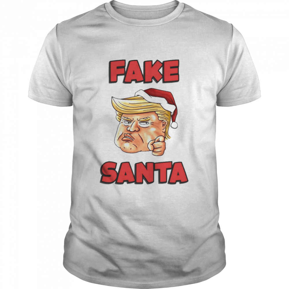 Christmas Trump fake santa t-shirt