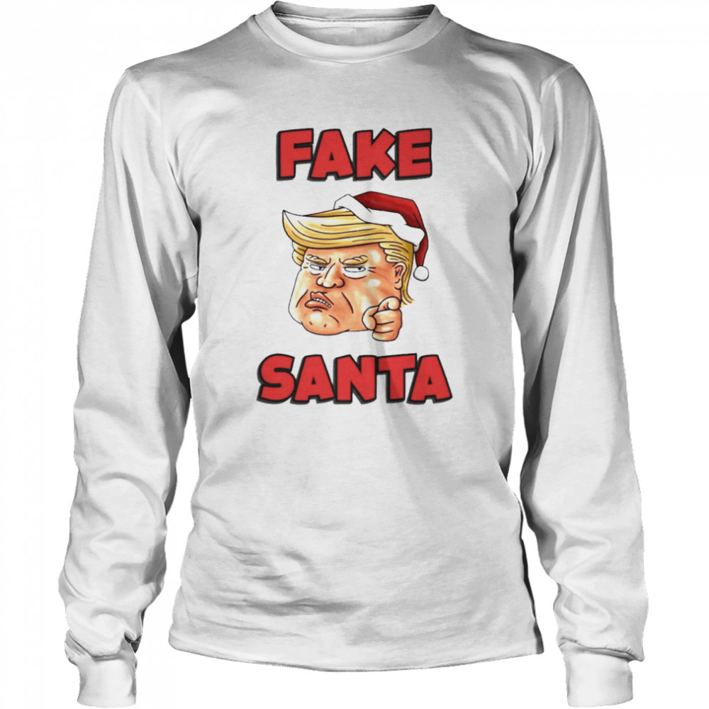 Christmas Trump fake santa t-shirt Long Sleeved T-shirt