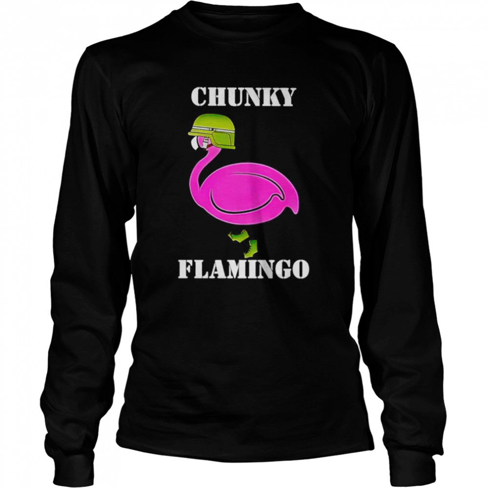 Gymlifeanimal Chunky Flamingo shirt Long Sleeved T-shirt